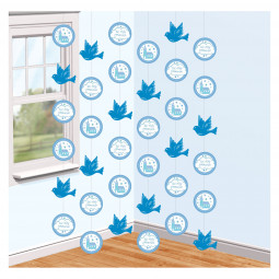 Blue Communion String Decorations - 6 Pack