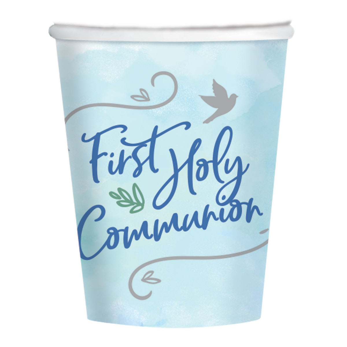 Blue 1st Communion Paper Cups - 8 Pack Blue 1st Communion Paper Cups - 8 Pack