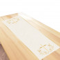 Gold Botanical Cross Table Runner