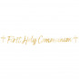 Gold Communion Letter Banner Gold Communion Letter Banner