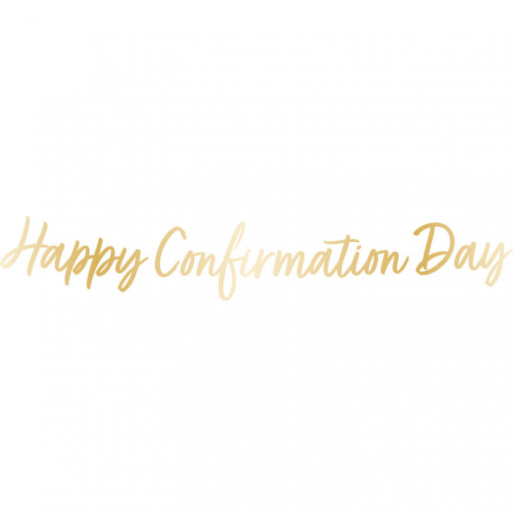 Gold Confirmation Letter Banner Gold Confirmation Letter Banner