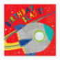 Blast Off Birthday Paper Napkins