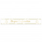 White and Gold Confirmation Foil Banner White and Gold Confirmation Foil Banner