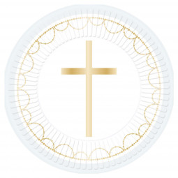 Blue Cross Paper Plates - 8 Pack