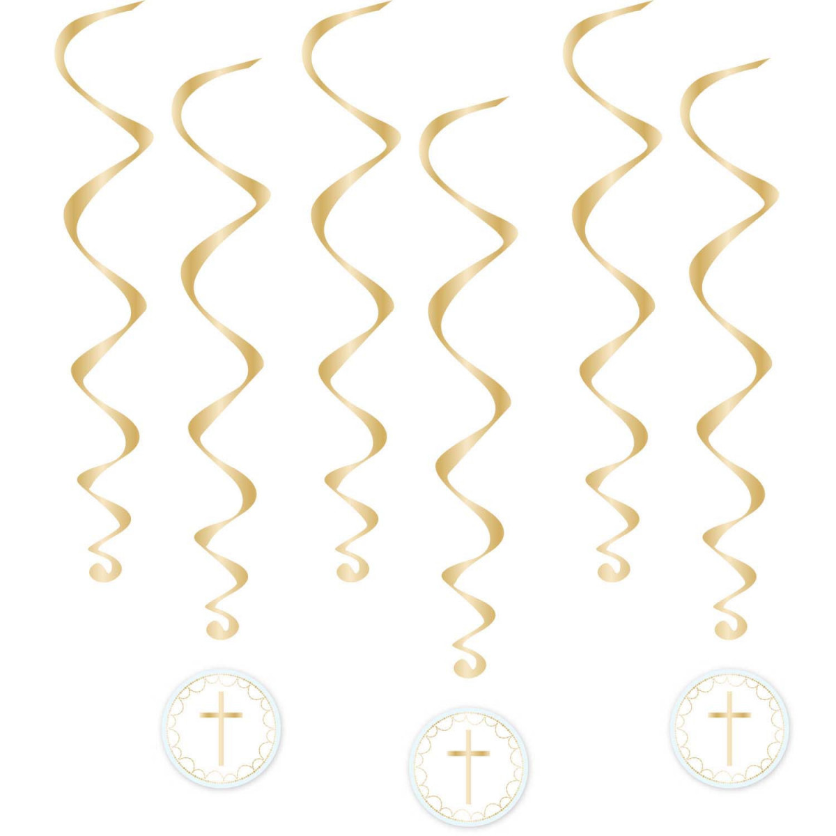 Blue Cross Swirl Decorations Blue Cross Swirl Decorations