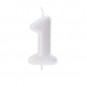Iridescent Glitter Finish Number Candles 0 - 9