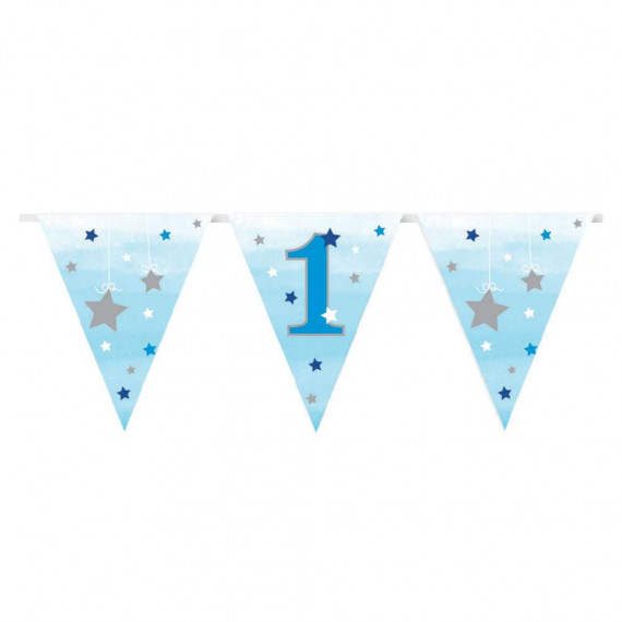 Blue 1st Birthday Paper Bunting