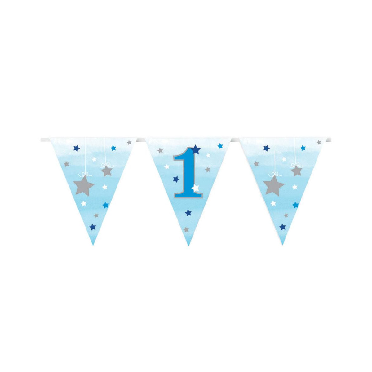 Blue 1st Birthday Paper Bunting