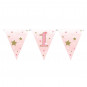 Pink 1st Birthday Paper Bunting