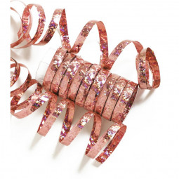 Rose Gold Holographic Foil Streamers