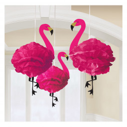 Fluffy Flamingo Hanging Decorations
