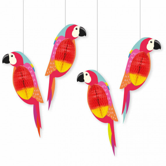 Honeycomb Parrot Hanging Decorations Honeycomb Parrot Hanging Decorations