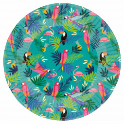 Club Tropicana Paper Plates