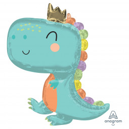 Babysaurus Supershape Foil Balloon - Inflated