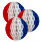 Red, White and Blue Honeycomb Decorations Red, White and Blue Honeycomb Decorations