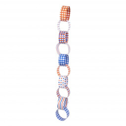 Red, White and Blue Paper Chains - 6m