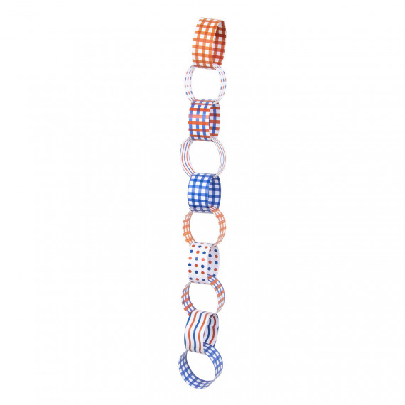 Red, White and Blue Paper Chains - 6m Red, White and Blue Paper Chains - 6m