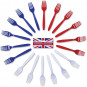 Red/White/Blue Plastic Forks