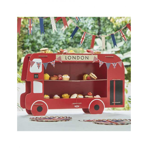 Great Britain London Bus Cake Stand Great Britain London Bus Cake Stand
