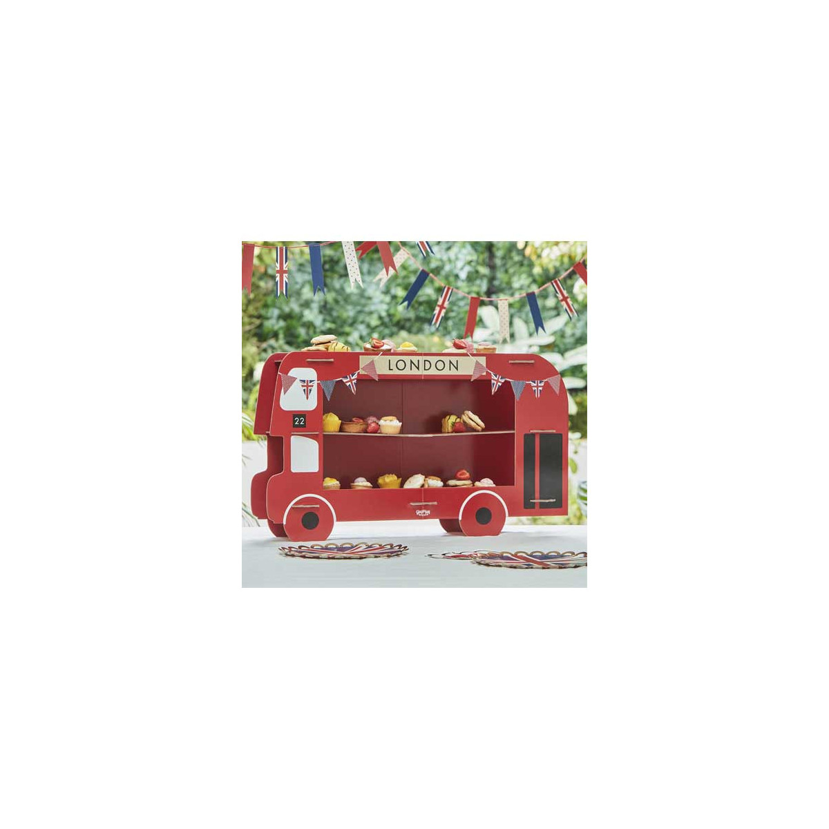 Great Britain London Bus Cake Stand Great Britain London Bus Cake Stand