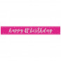 Pink Happy 40th Birthday Banner