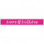 Pink Happy 80th Birthday Banner