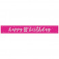 Pink Happy 90th Birthday Banner