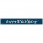 Blue Happy 18th Birthday Banner