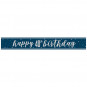 Blue Happy 40th Birthday Banner