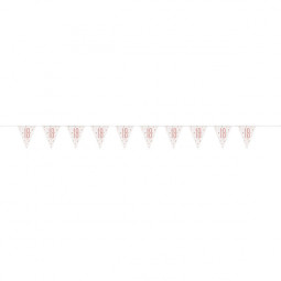 Rose Gold 18th Birthday Plastic Bunting