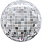 Disco Ball Foil Balloon - Inflated Disco Ball Foil Balloon - Inflated