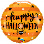 Happy Halloween Round Foil Balloon - Inflated Happy Halloween Round Foil Balloon - Inflated