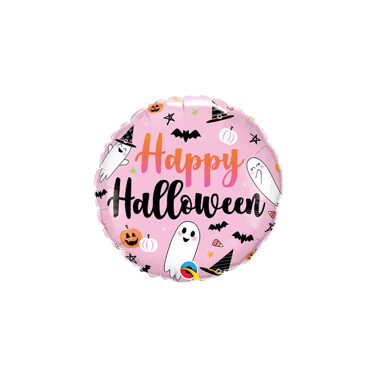 Cute Halloween Round Foil Balloon - Inflated Cute Halloween Round Foil Balloon - Inflated