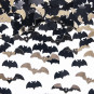 Halloween Black and Gold Bat Confetti Halloween Black and Gold Bat Confetti