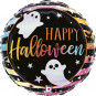 Happy Halloween Round Foil Balloon - Inflated Happy Halloween Round Foil Balloon - Inflated