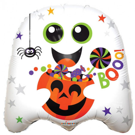 Halloween Ghost Foil Balloon - Inflated