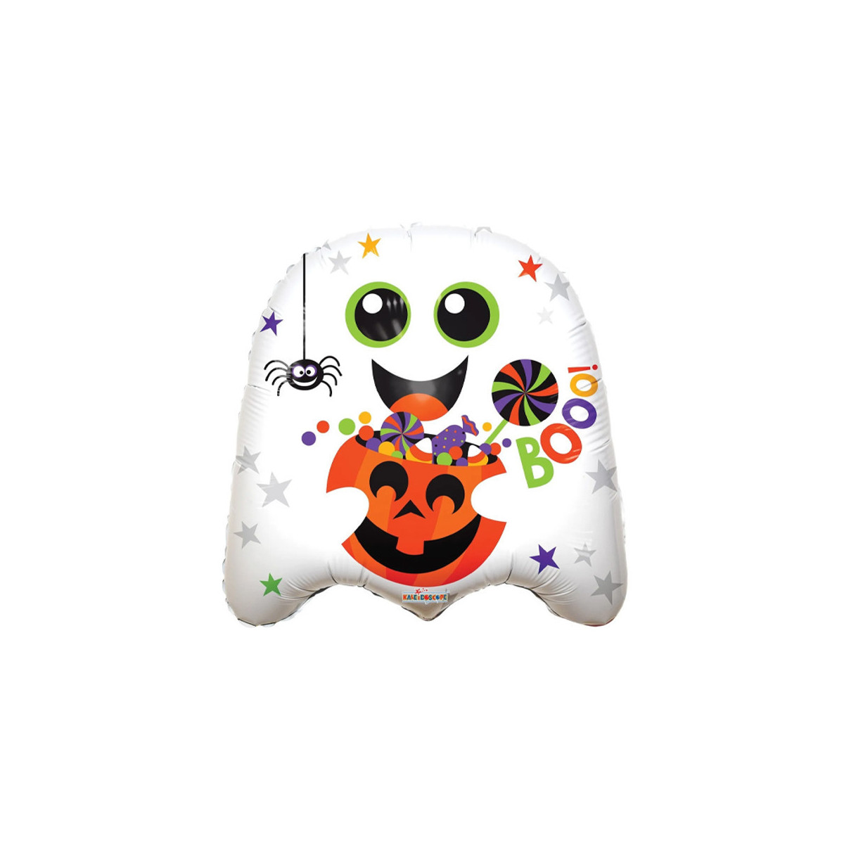 Halloween Ghost Foil Balloon - Inflated Halloween Ghost Foil Balloon - Inflated