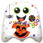 Halloween Ghost Foil Balloon - Inflated Halloween Ghost Foil Balloon - Inflated