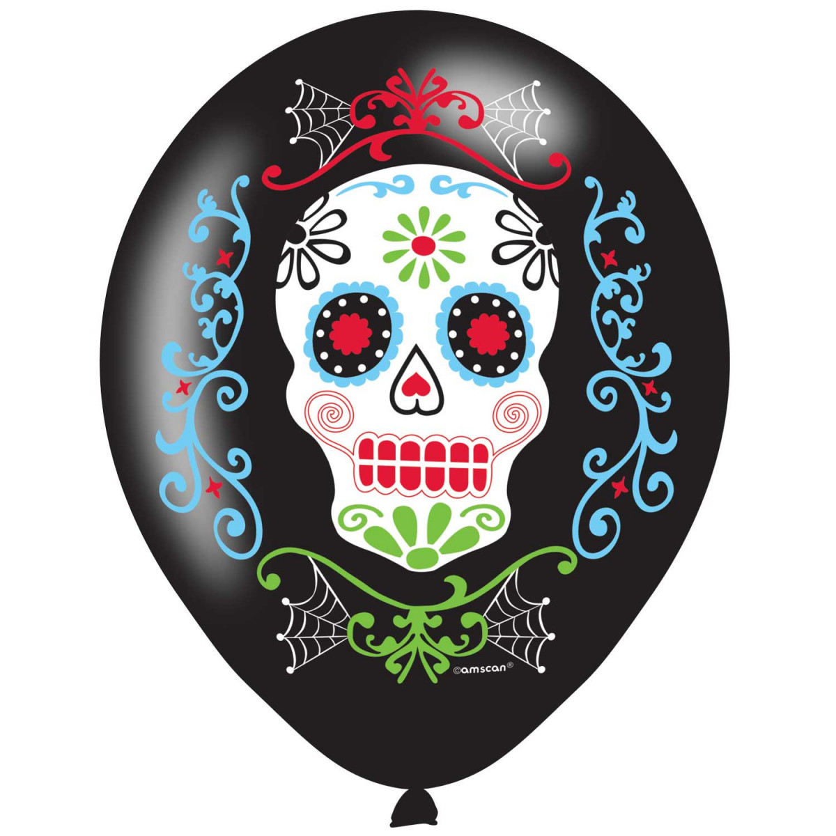 Day of the Dead Latex Balloons - Inflation Options