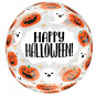 Happy Halloween Clear Orbz Balloon - Inflated Happy Halloween Clear Orbz Balloon - Inflated