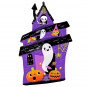 Halloween Scary House Supershape Foil Balloon - Inflated Halloween Scary House Supershape Foil Balloon - Inflated