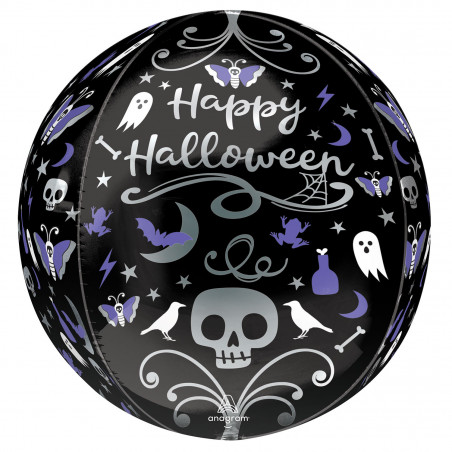 Halloween Orbz Balloon - Inflated