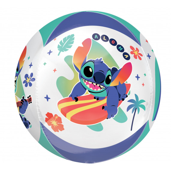 Stitch Orbz Balloon - Inflated
