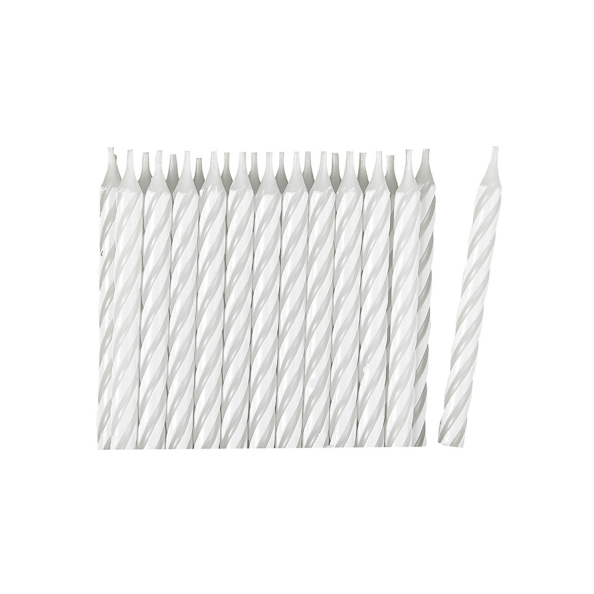 White Stripe Candles