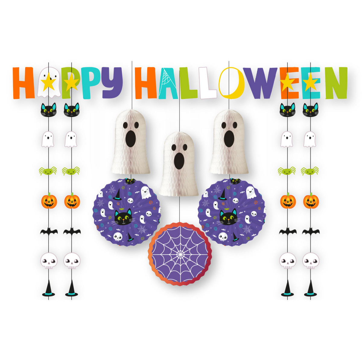 Halloween Room Decoration Kit - 11 Pack