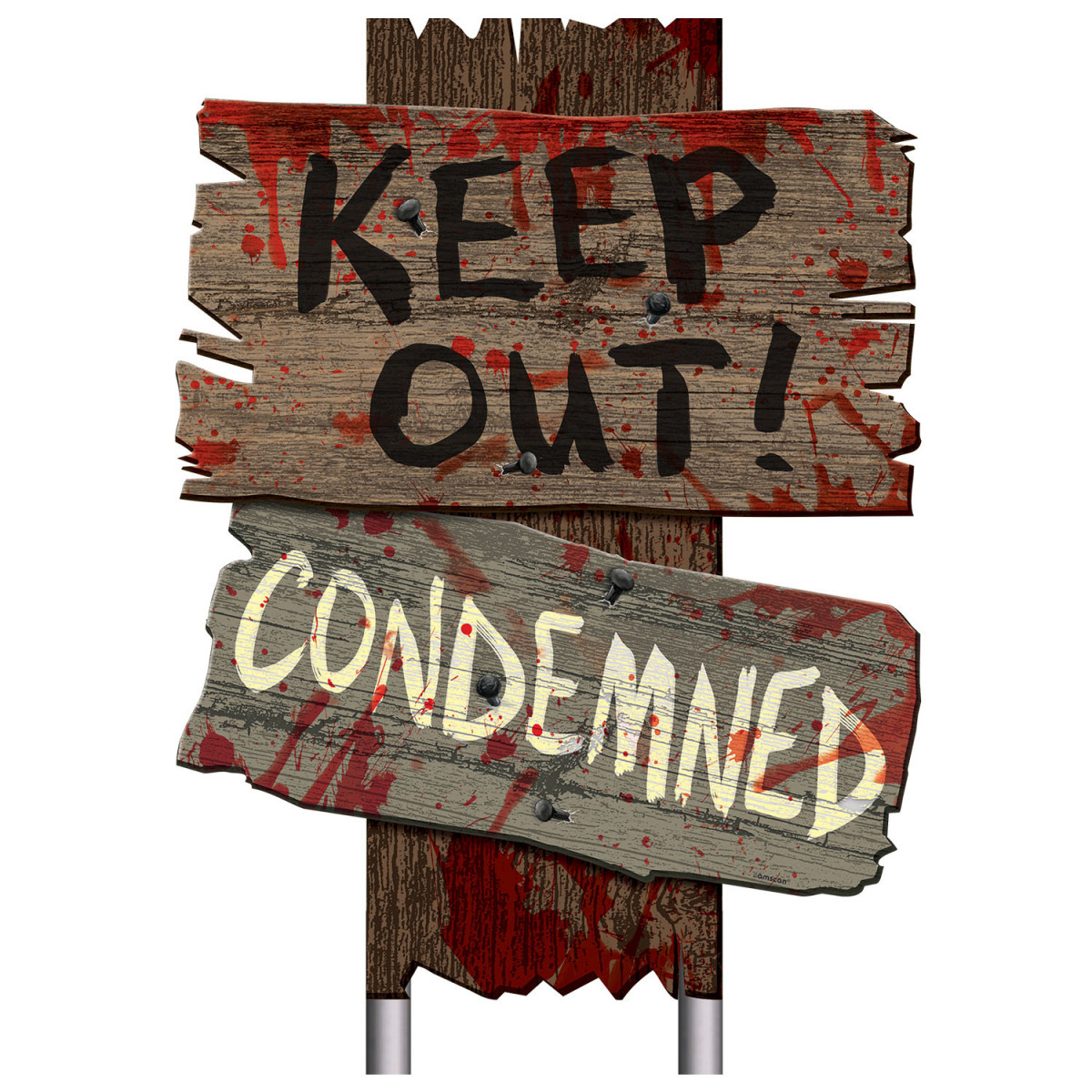 Pack of 3 Cemetery Path Signs