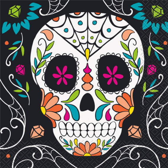 Halloween Day of the Dead Paper Napkins Halloween Day of the Dead Paper Napkins