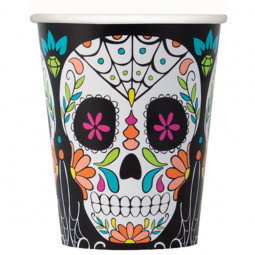 Halloween Day of the Dead Paper Cups