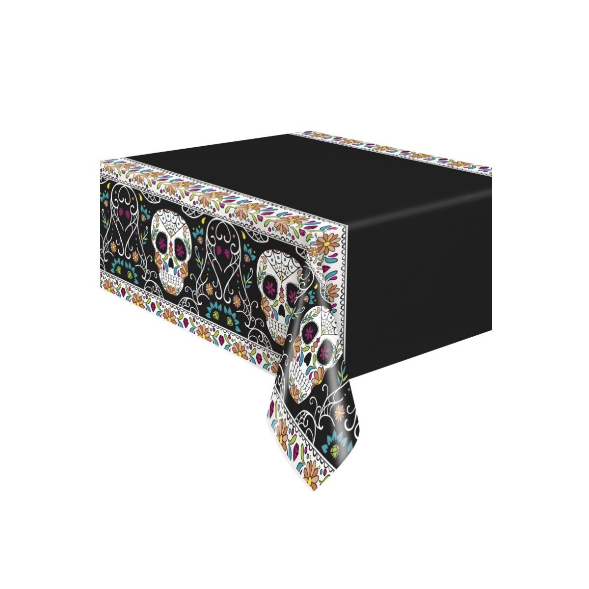Halloween Day of the Dead Plastic Tablecover Halloween Day of the Dead Plastic Tablecover