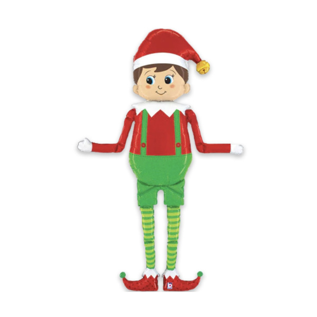 Special Delivery Elf Airwalker Foil Balloon - Inflated Special Delivery Elf Airwalker Foil Balloon - Inflated